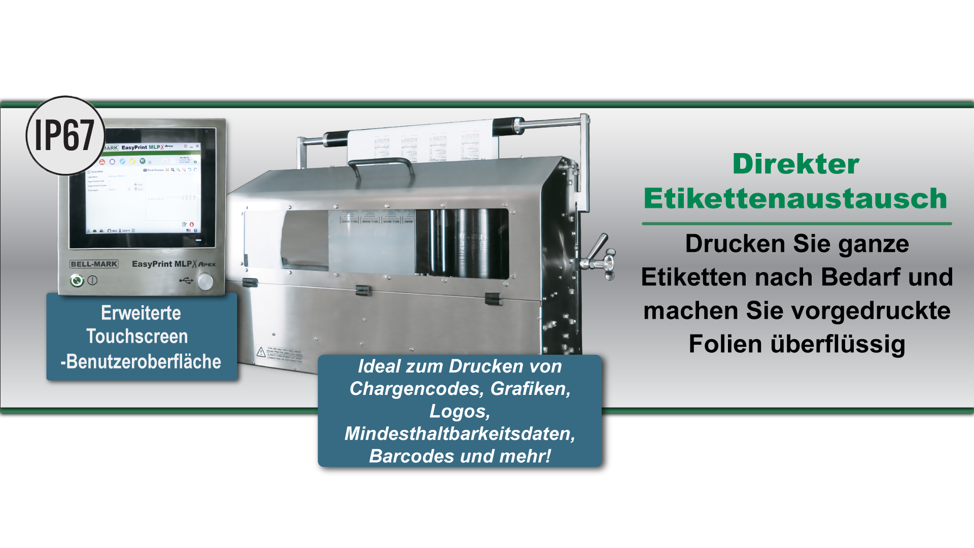 Direkter Etikettenersatz - Drucken Sie ganze Etiketten auf Anfrage & Eliminieren Sie vorgedruckte
											Materialien