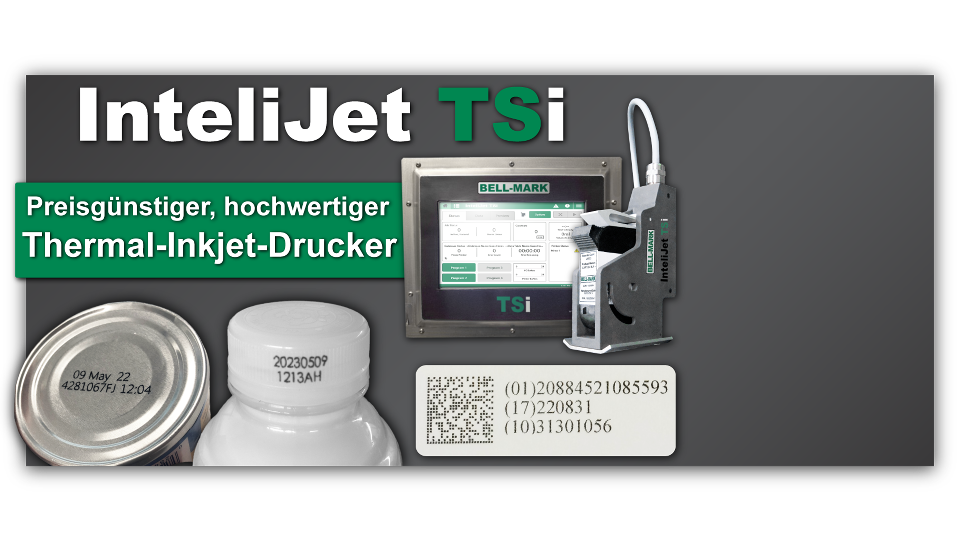 InteliJet TSi - Erschwinglich, Hochwertiges, Thermo-Inkjet-Drucker