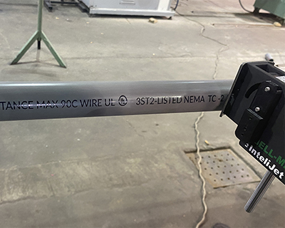 Bedrucken von PVC-Rohren