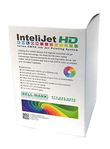 Gedrucktes InteliJet HD-Muster auf Karton